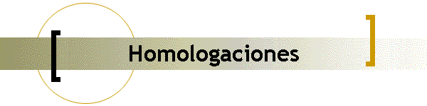 Homologaciones